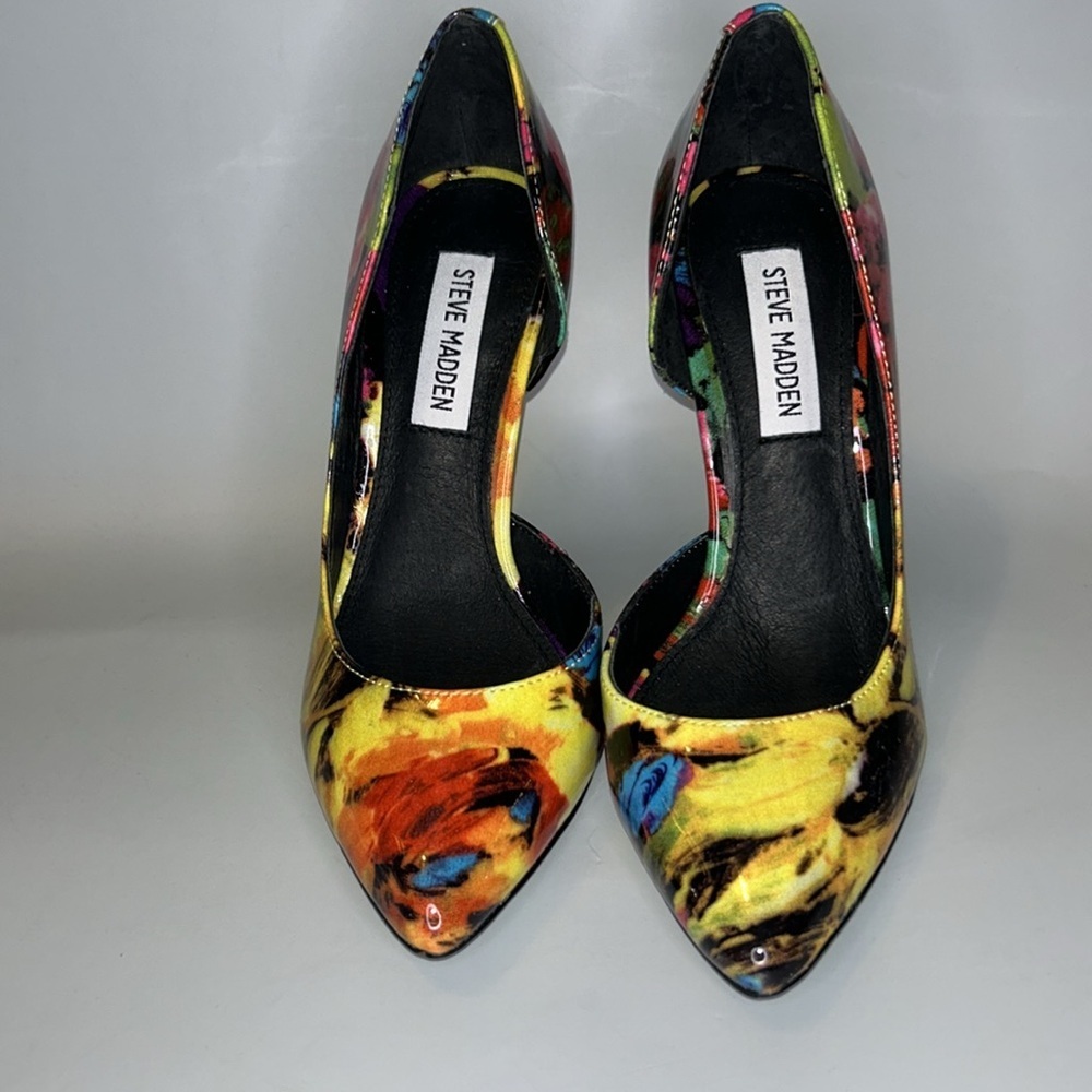 NWOT Steve Madden groovi PU floral D’Orsay stiletto heel - Picture 3 of 8